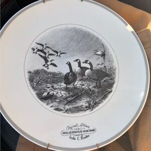 Abercrombie & Fitch Decorative Plate with Black Detailing